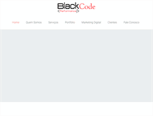 Tablet Screenshot of blackcode.com.br